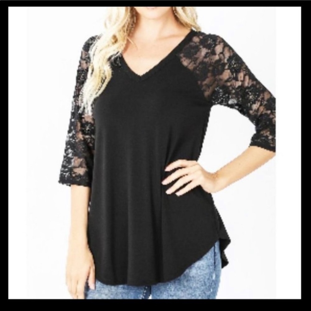 Women’s V-Neck Lace Top